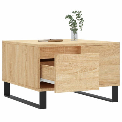 Tavolino Salotto Rovere Sonoma 55x55x36,5 cm Legno Multistrato