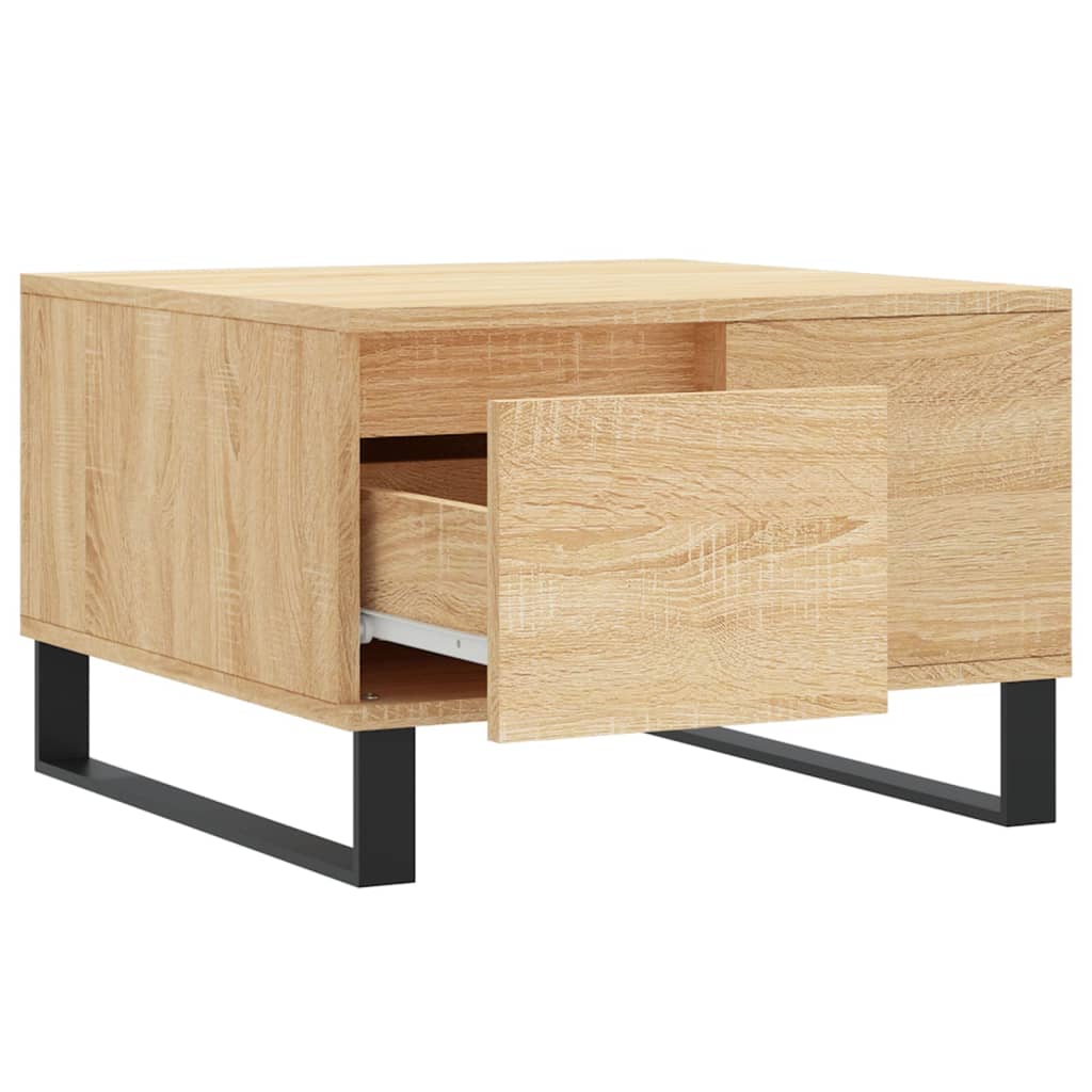 Tavolino Salotto Rovere Sonoma 55x55x36,5 cm Legno Multistrato | homemem39