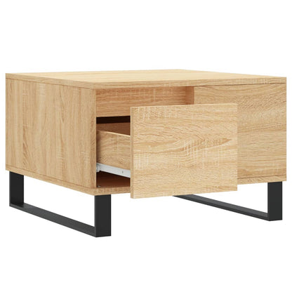 Tavolino Salotto Rovere Sonoma 55x55x36,5 cm Legno Multistrato | homemem39