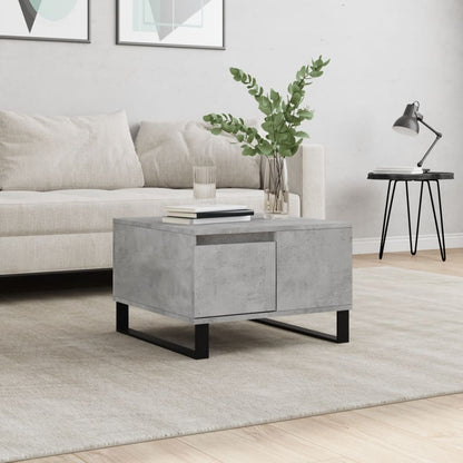 Tavolino Salotto Grigio Cemento 55x55x36,5 cm Legno Multistrato | homemem39