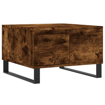 Tavolino da Salotto Rovere Fumo 55x55x36,5 cm Legno Multistrato | homemem39