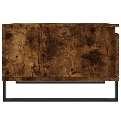 Tavolino da Salotto Rovere Fumo 55x55x36,5 cm Legno Multistrato | homemem39