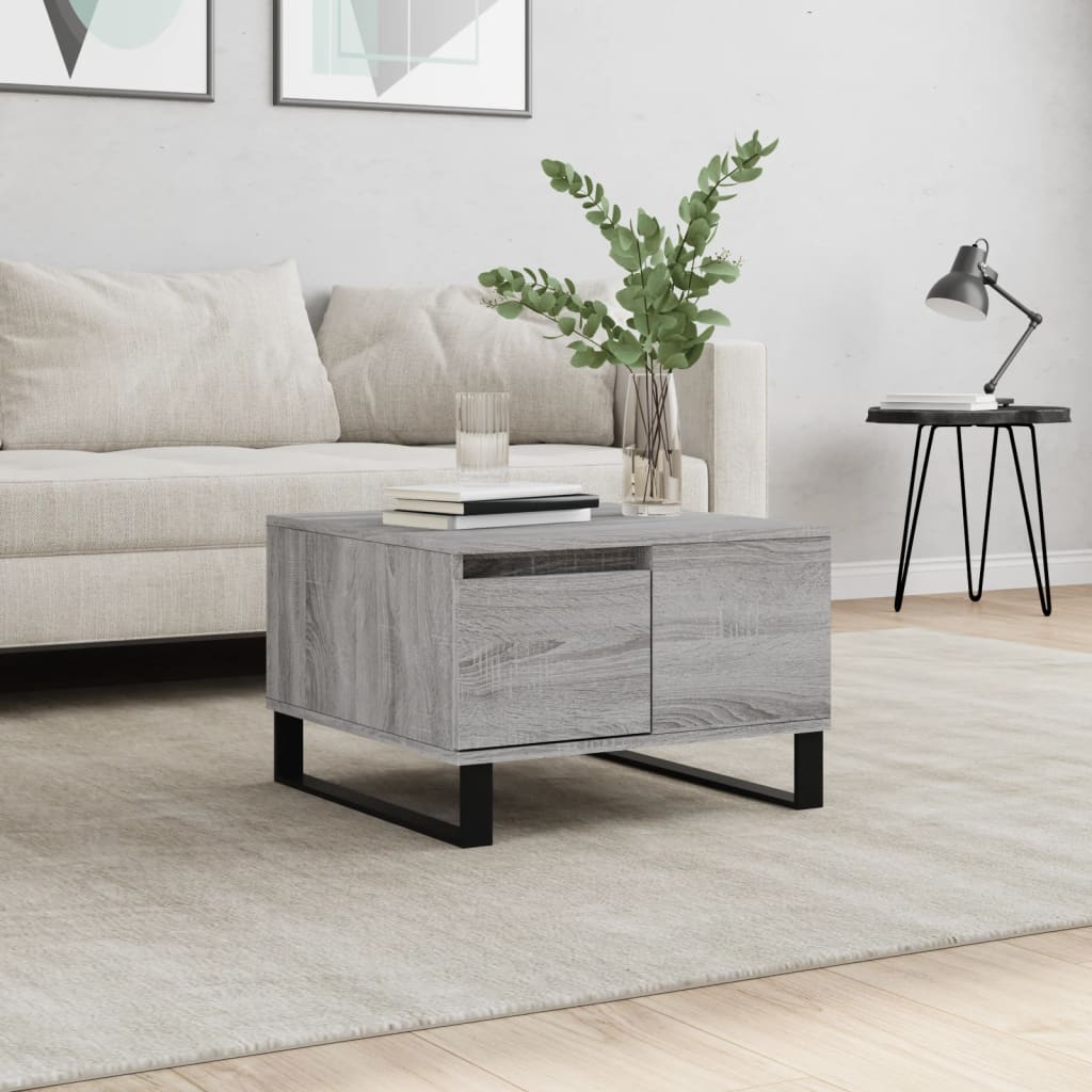 Tavolino Salotto Grigio Sonoma 55x55x36,5 cm Legno Multistrato | homemem39