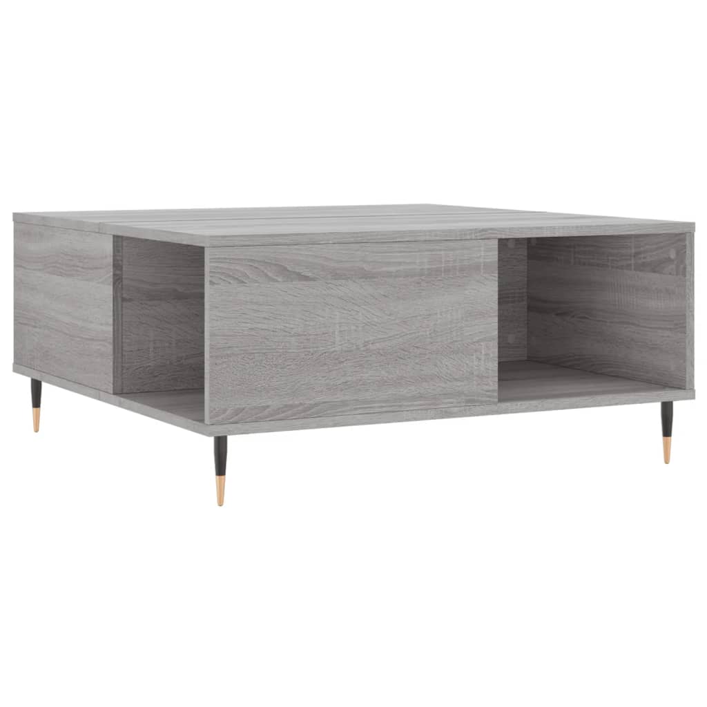 Tavolino Salotto Grigio Sonoma 80x80x36,5 cm Legno Multistrato | homemem39
