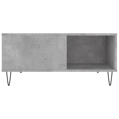 Tavolino Salotto Grigio Cemento 80x80x36,5 cm Legno Multistrato | homemem39