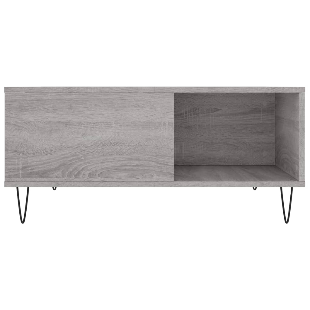 Tavolino Salotto Grigio Sonoma 80x80x36,5 cm Legno Multistrato | homemem39