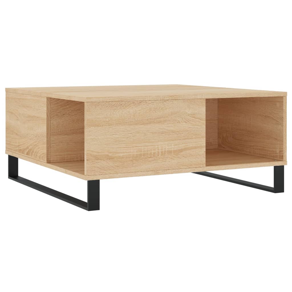Tavolino Salotto Rovere Sonoma 80x80x36,5 cm Legno Multistrato | homemem39