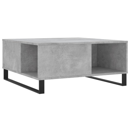 Tavolino Salotto Grigio Cemento 80x80x36,5 cm Legno Multistrato | homemem39