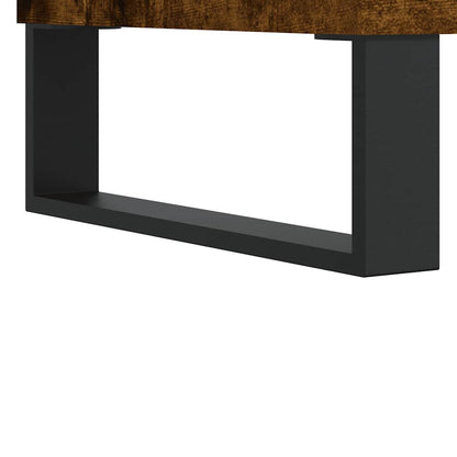 Tavolino da Salotto Rovere Fumo 80x80x36,5 cm Legno Multistrato | homemem39