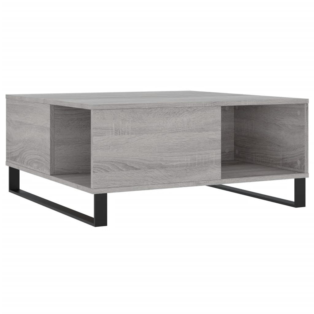 Tavolino Salotto Grigio Sonoma 80x80x36,5 cm Legno Multistrato | homemem39