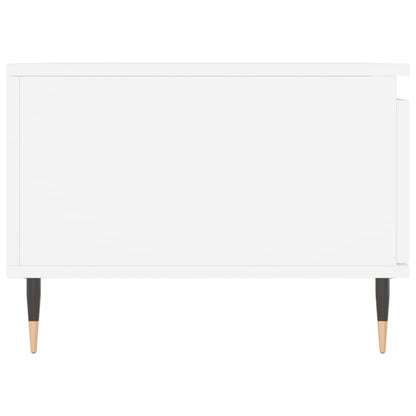 Tavolino da Salotto Bianco 90x50x36,5 cm in Legno Multistrato