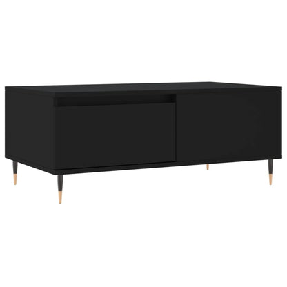 Tavolino da Salotto Nero 90x50x36,5 cm in Legno Multistrato | homemem39