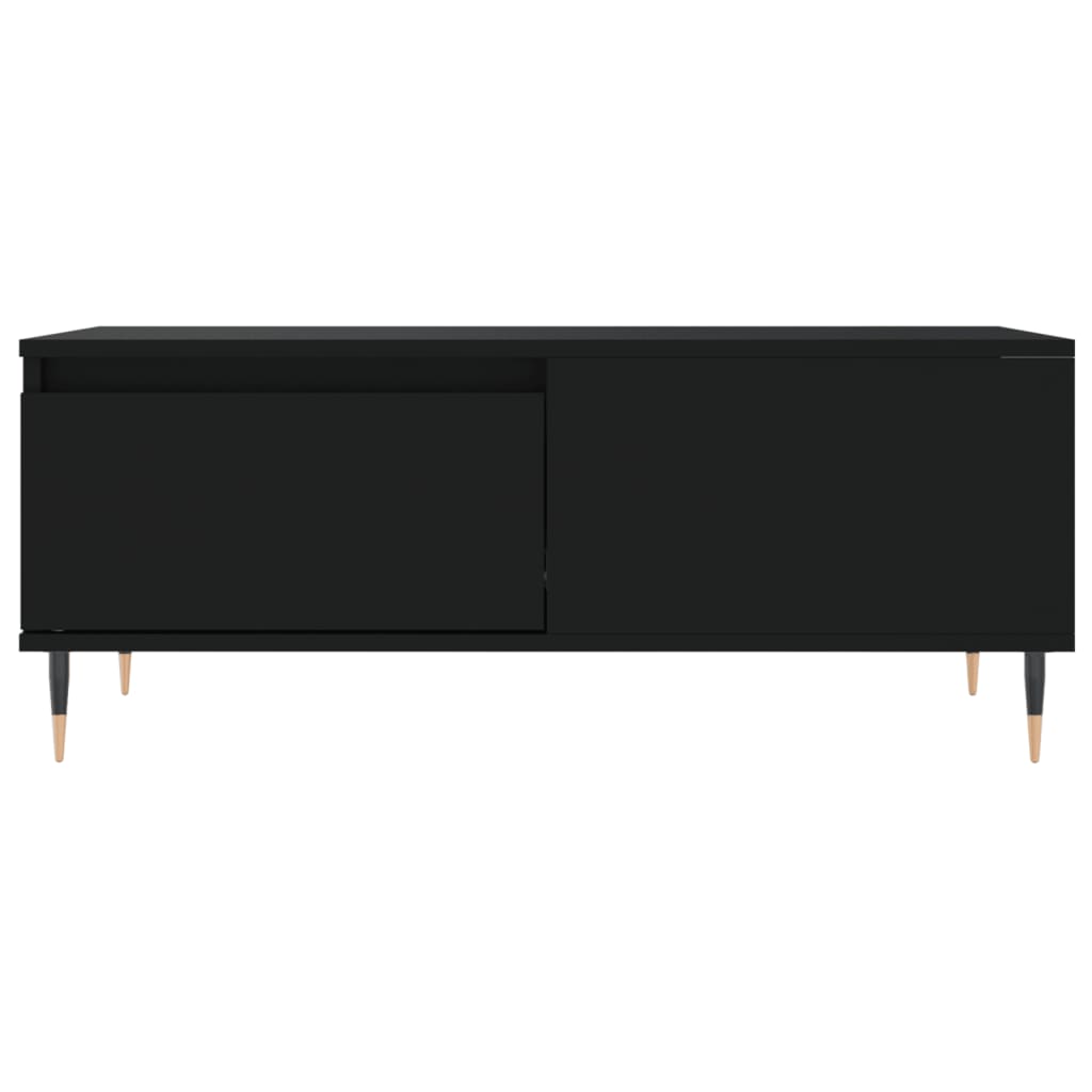 Tavolino da Salotto Nero 90x50x36,5 cm in Legno Multistrato | homemem39