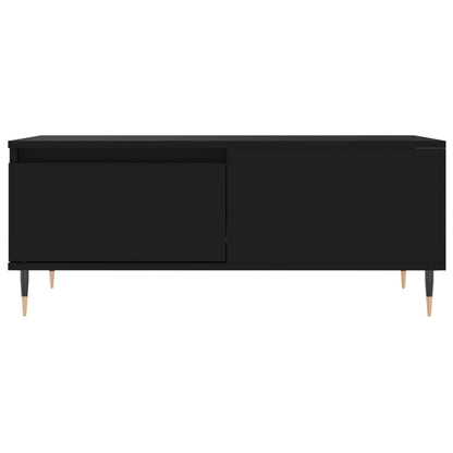 Tavolino da Salotto Nero 90x50x36,5 cm in Legno Multistrato | homemem39