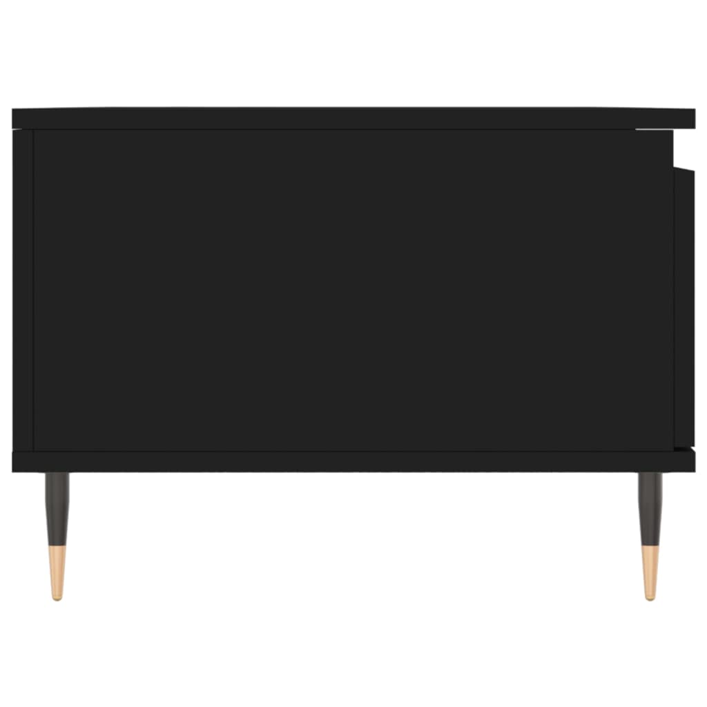 Tavolino da Salotto Nero 90x50x36,5 cm in Legno Multistrato | homemem39