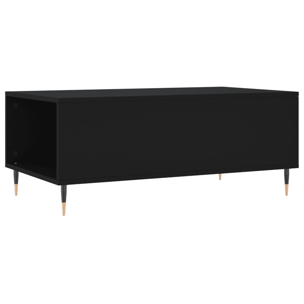 Tavolino da Salotto Nero 90x50x36,5 cm in Legno Multistrato | homemem39