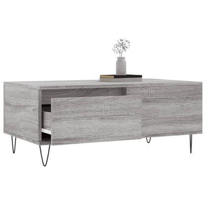 Tavolino Salotto Grigio Sonoma 90x50x36,5 cm Legno Multistrato | homemem39