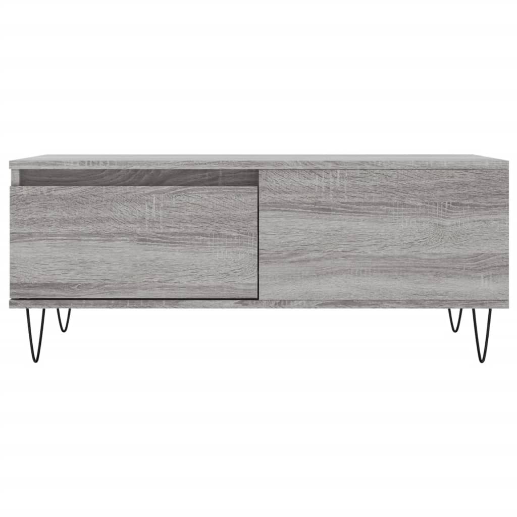 Tavolino Salotto Grigio Sonoma 90x50x36,5 cm Legno Multistrato | homemem39