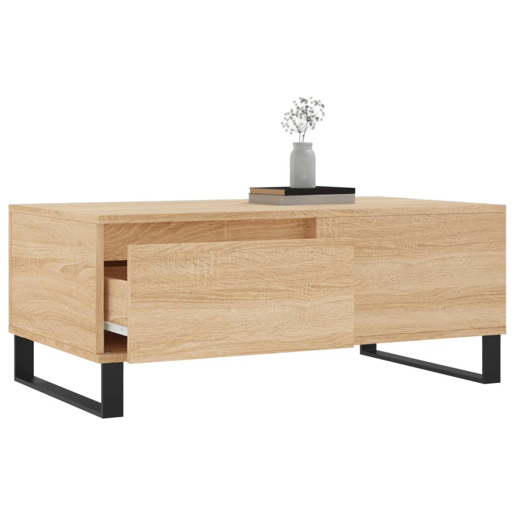 Tavolino Salotto Rovere Sonoma 90x50x36,5 cm Legno Multistrato | homemem39