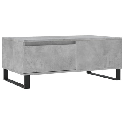 Tavolino Salotto Grigio Cemento 90x50x36,5 cm Legno Multistrato | homemem39