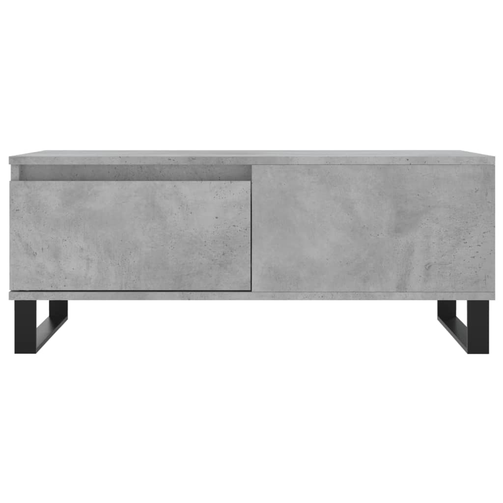 Tavolino Salotto Grigio Cemento 90x50x36,5 cm Legno Multistrato | homemem39