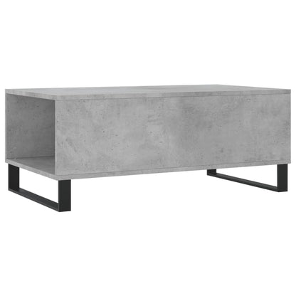 Tavolino Salotto Grigio Cemento 90x50x36,5 cm Legno Multistrato | homemem39