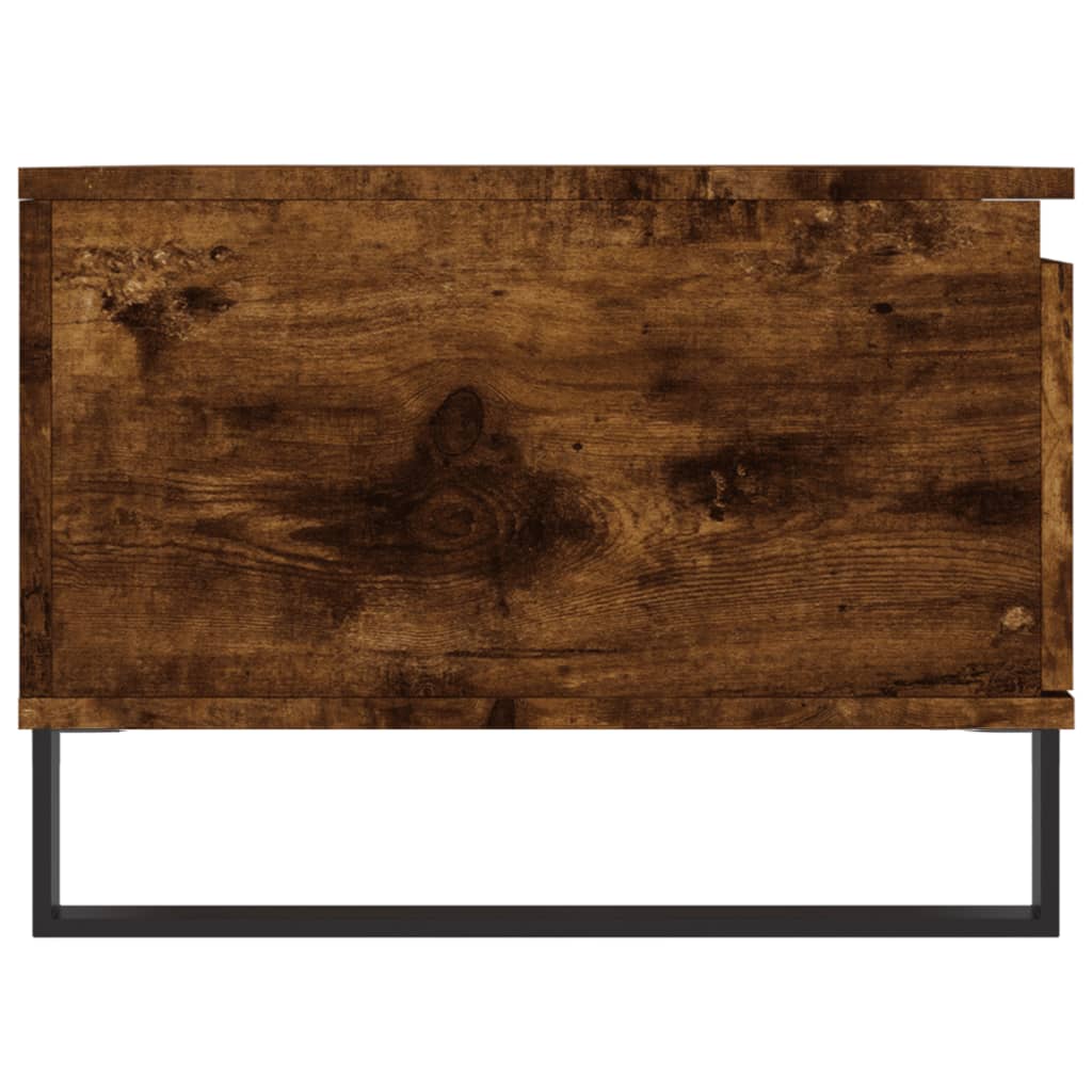 Tavolino da Salotto Rovere Fumo 90x50x36,5 cm Legno Multistrato | homemem39