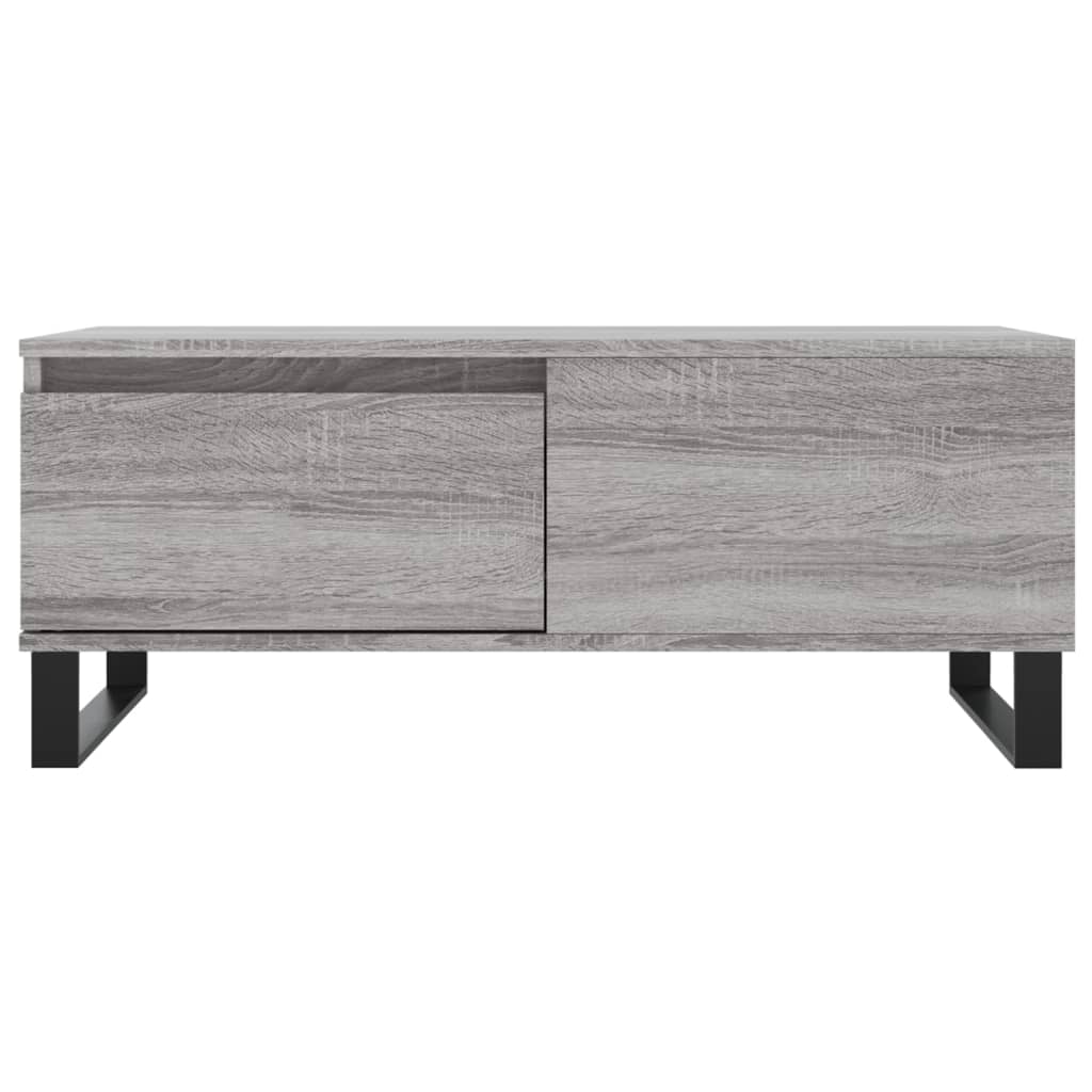Tavolino Salotto Grigio Sonoma 90x50x36,5 cm Legno Multistrato
