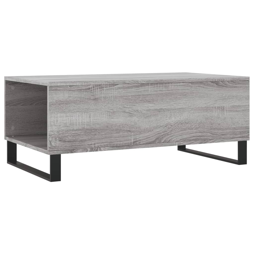 Tavolino Salotto Grigio Sonoma 90x50x36,5 cm Legno Multistrato