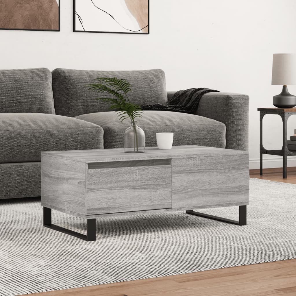 Tavolino Salotto Grigio Sonoma 90x50x36,5 cm Legno Multistrato | homemem39