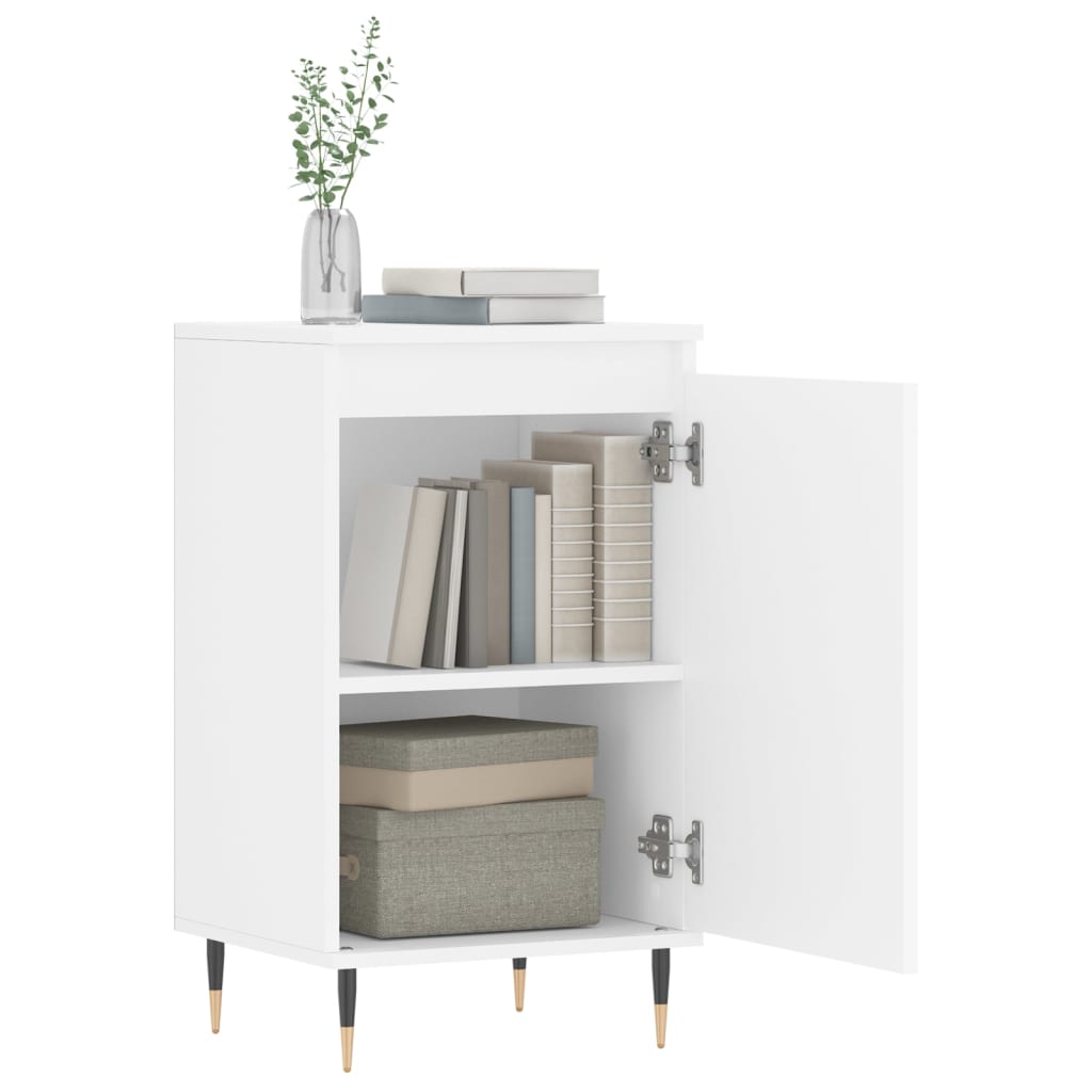 Credenza Bianca 40x35x70 cm in Legno Multistrato | homemem39