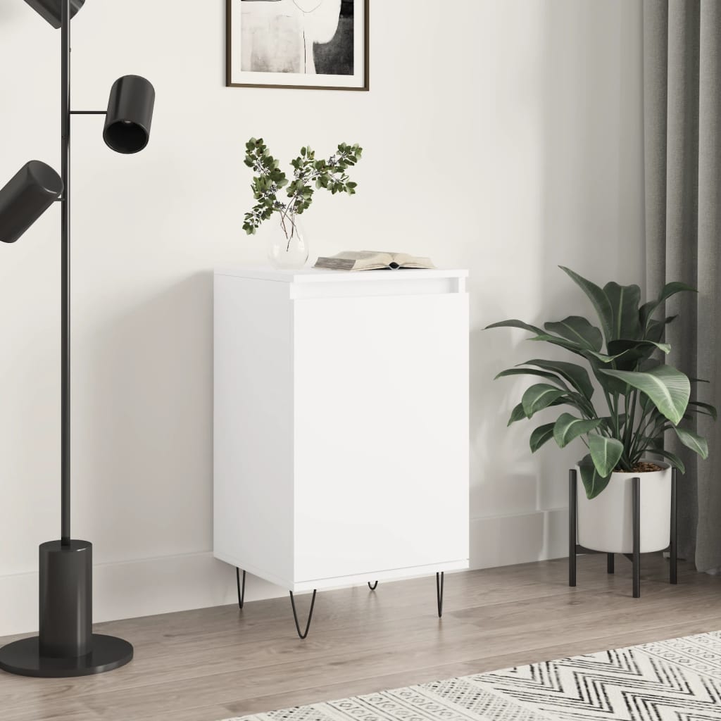 Credenza Bianca 40x35x70 cm in Legno Multistrato - homemem39