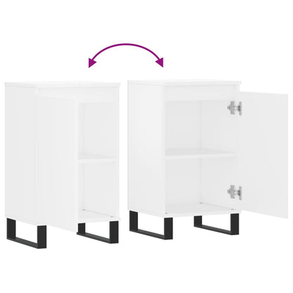 Credenza Bianca 40x35x70 cm in Legno Multistrato