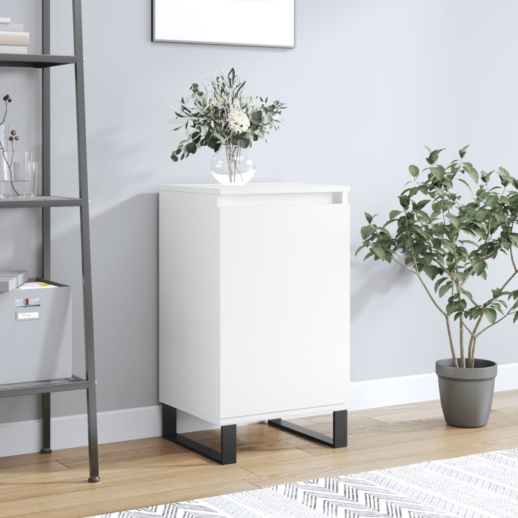 Credenza Bianca 40x35x70 cm in Legno Multistrato - homemem39