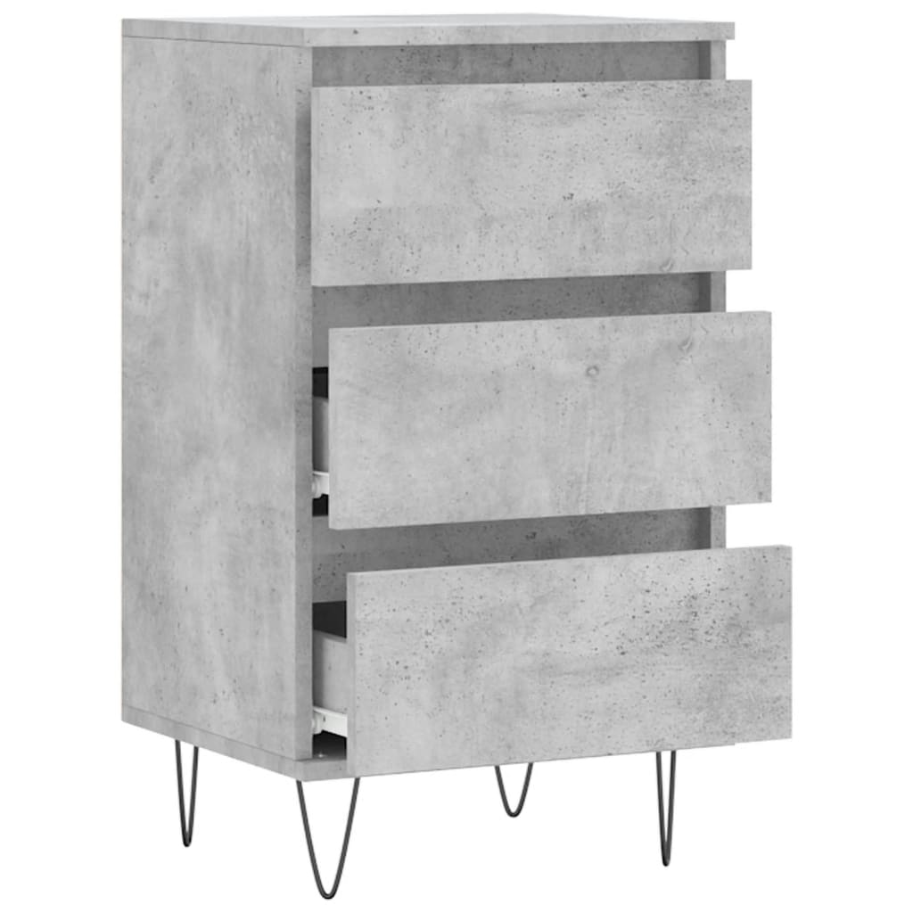 Credenza Grigio Cemento 40x35x70 cm in Legno Multistrato - homemem39