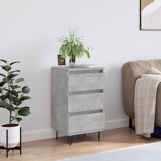Credenza Grigio Cemento 40x35x70 cm in Legno Multistrato - homemem39