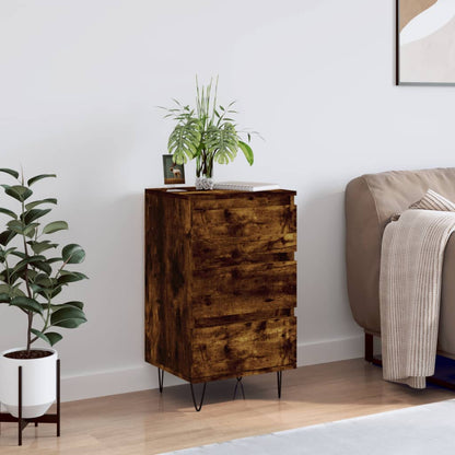 Credenza Rovere Fumo 40x35x70 cm in Legno Multistrato