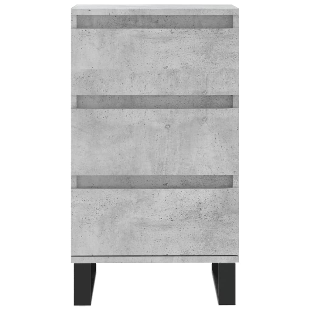Credenza Grigio Cemento 40x35x70 cm in Legno Multistrato