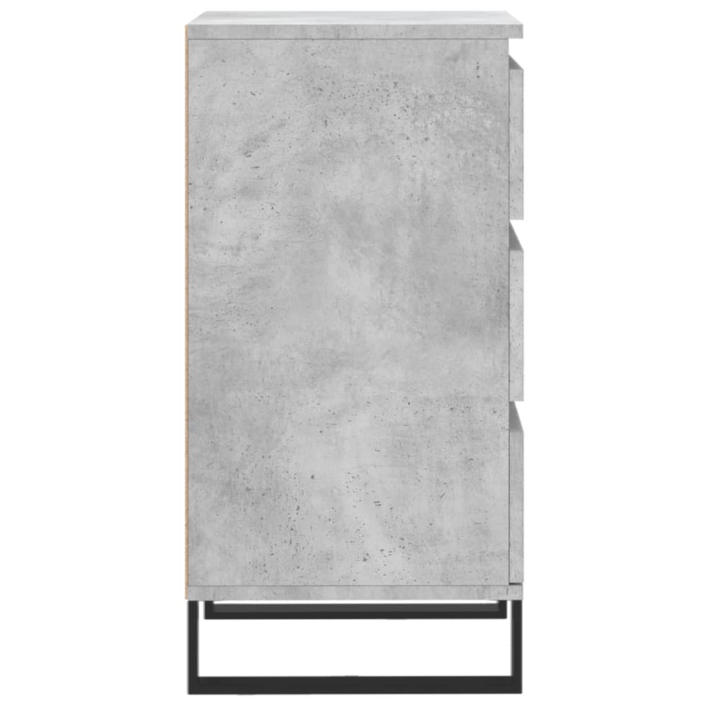 Credenza Grigio Cemento 40x35x70 cm in Legno Multistrato