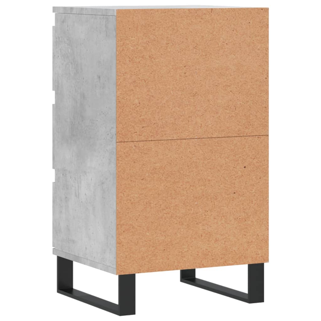 Credenza Grigio Cemento 40x35x70 cm in Legno Multistrato