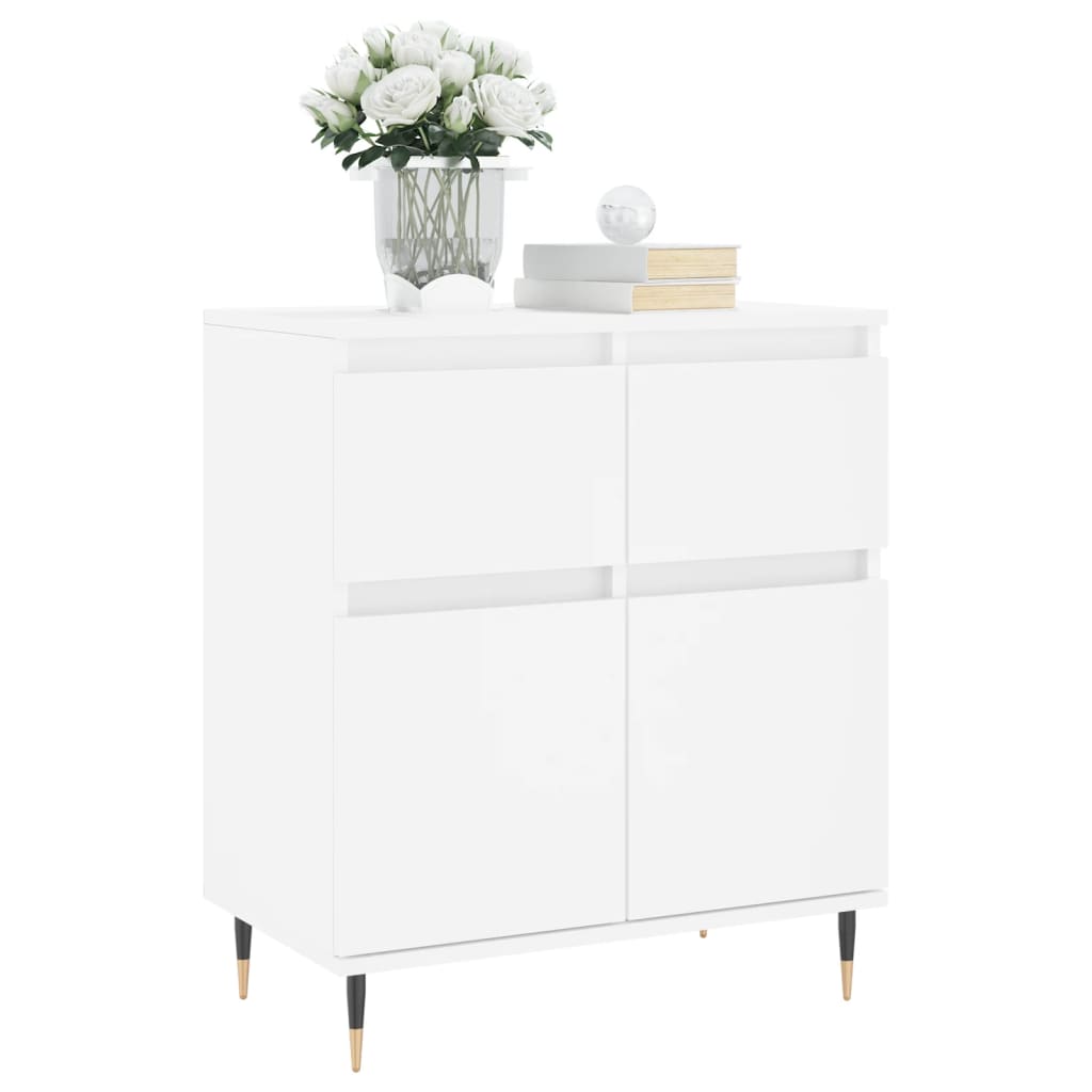 Credenza Bianca 60x35x70 cm in Legno Multistrato - homemem39