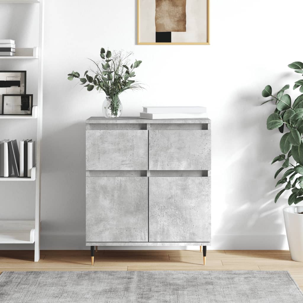 Credenza Grigio Cemento 60x35x70 cm in Legno Multistrato - homemem39