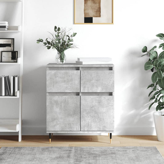 Credenza Grigio Cemento 60x35x70 cm in Legno Multistrato - homemem39