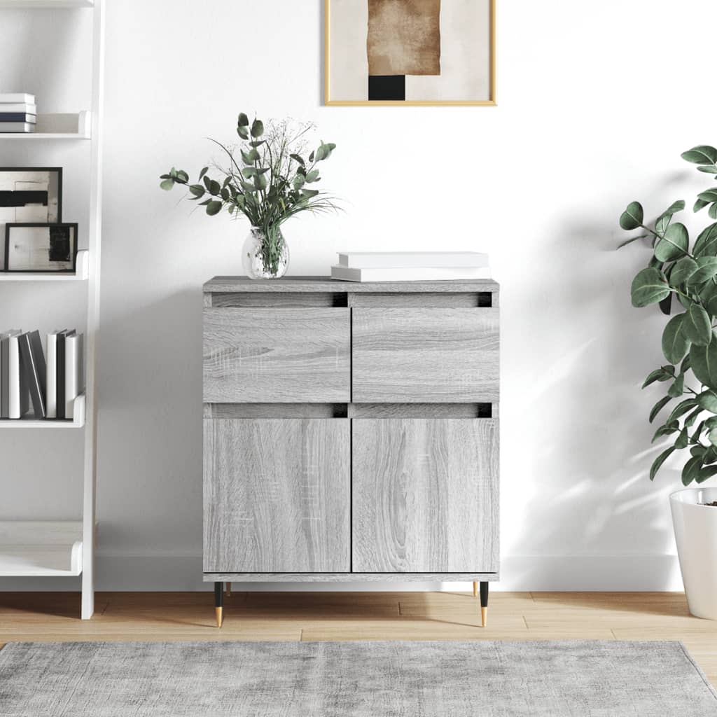 Credenza Grigio Sonoma 60x35x70 cm in Legno Multistrato - homemem39