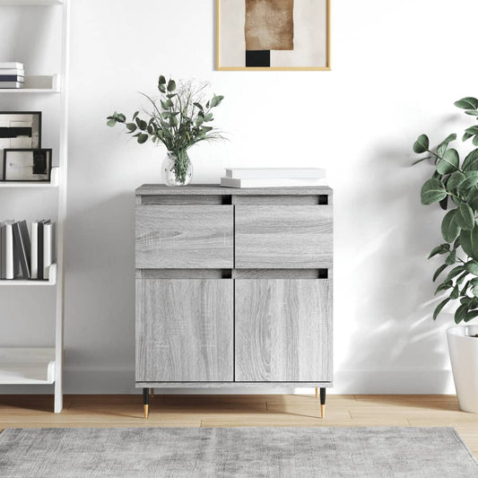 Credenza Grigio Sonoma 60x35x70 cm in Legno Multistrato - homemem39