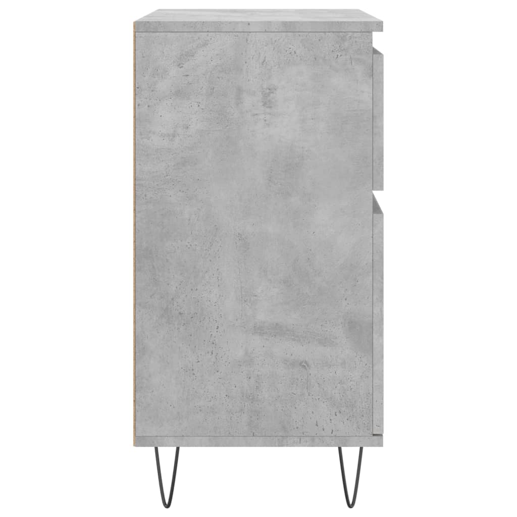 Credenza Grigio Cemento 60x35x70 cm in Legno Multistrato