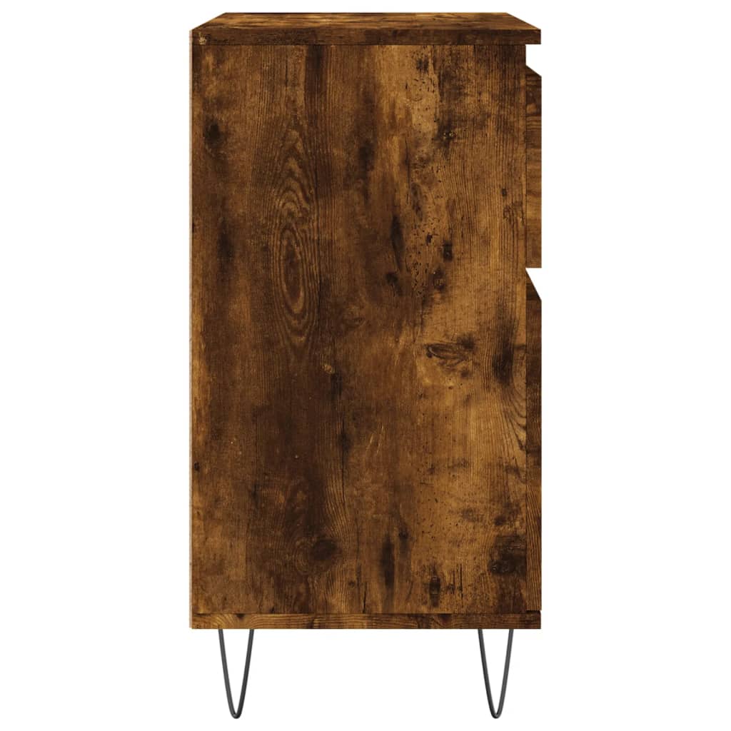 Credenza Rovere Fumo 60x35x70 cm in Legno Multistrato