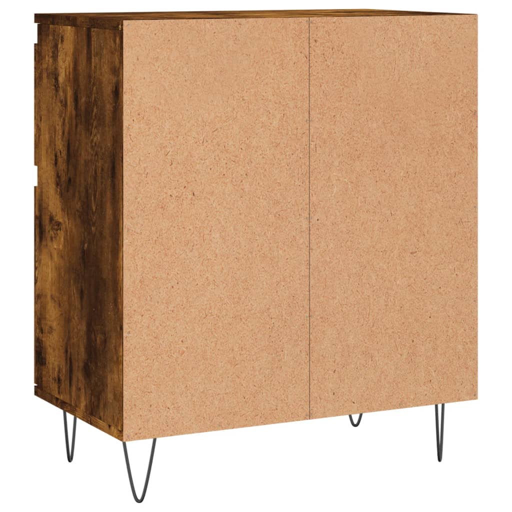 Credenza Rovere Fumo 60x35x70 cm in Legno Multistrato