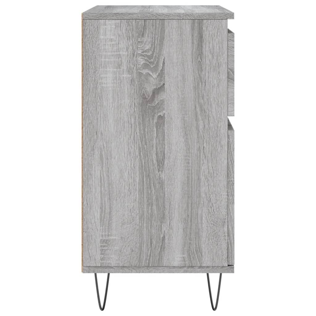 Credenza Grigio Sonoma 60x35x70 cm in Legno Multistrato