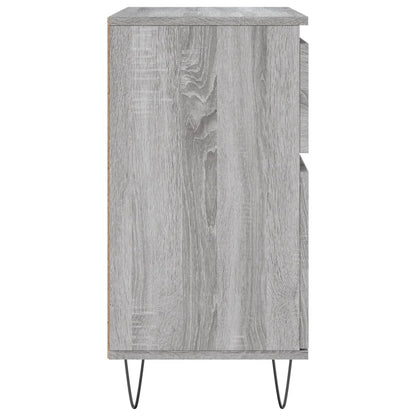 Credenza Grigio Sonoma 60x35x70 cm in Legno Multistrato